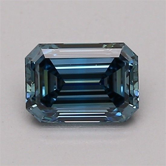 0.71 CT Fancy Vivid Blue EMERALD