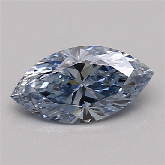 0.57 CT Fancy Vivid Blue MARQUISE