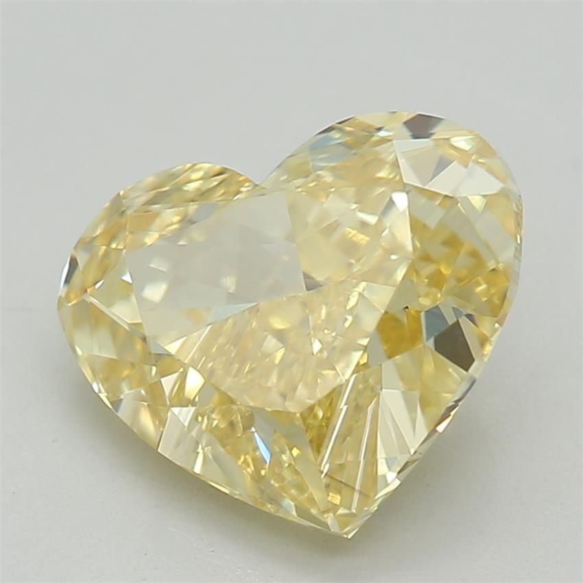 1.58 CT Fancy Vivid Yellow HEART