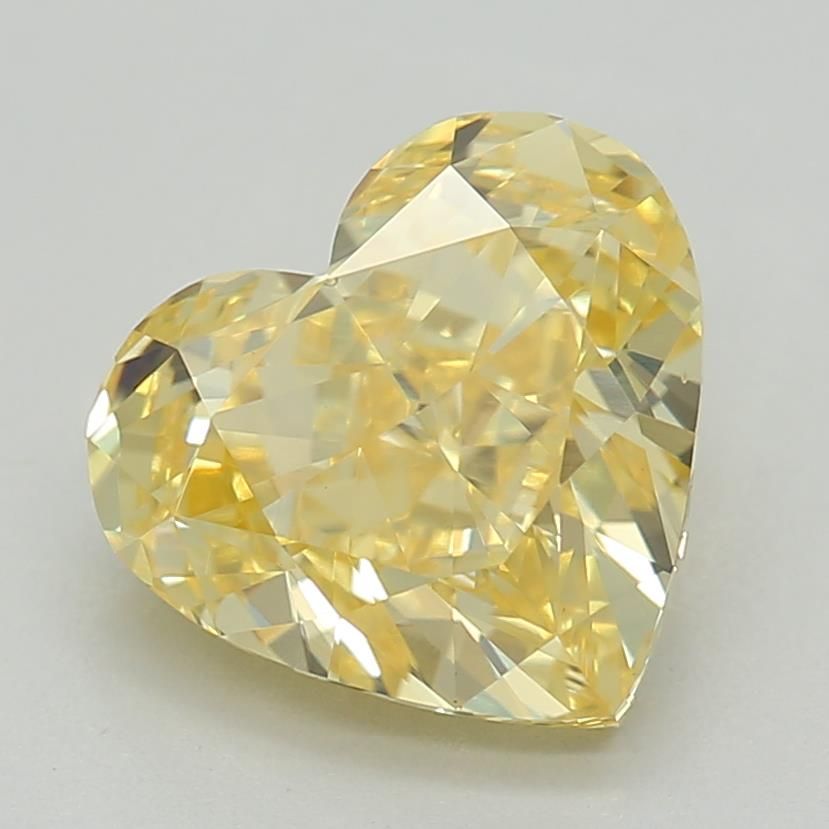 1.29 CT Fancy Vivid Yellow HEART