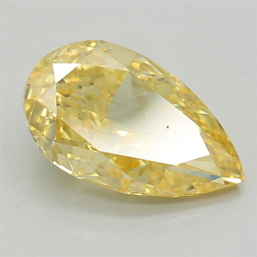 1.52 CT Fancy Vivid Yellow PEAR