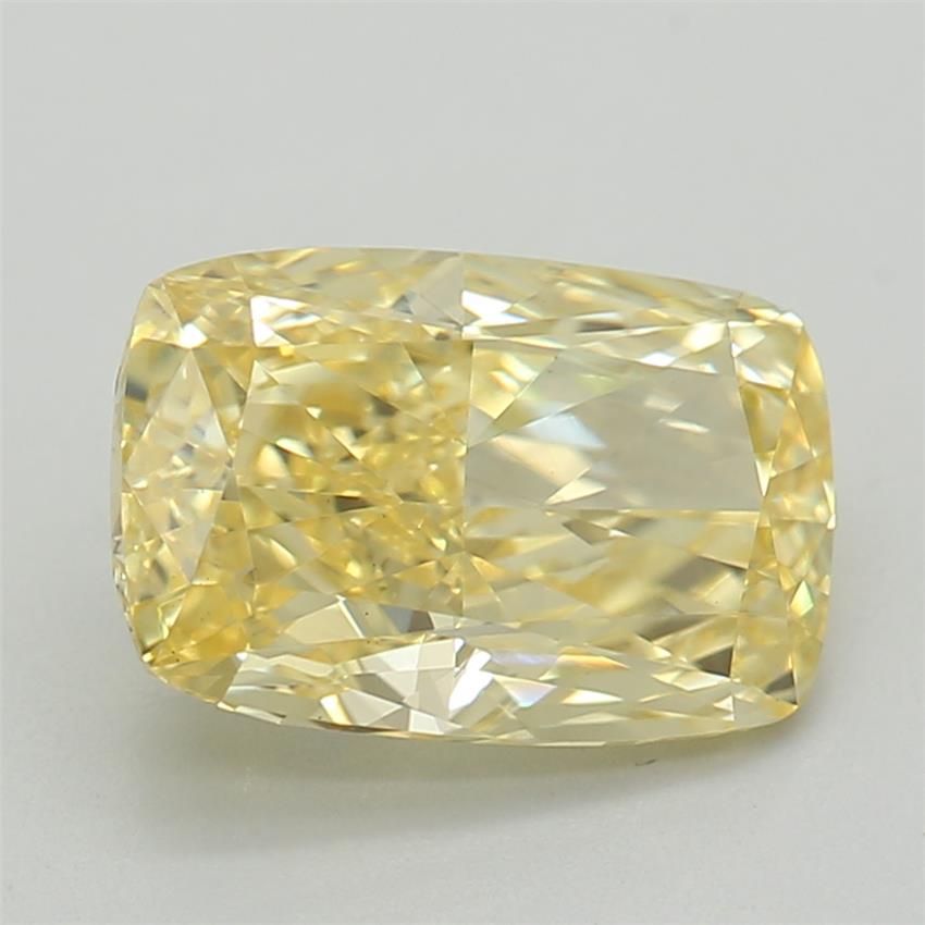1.35 CT Fancy Vivid Yellow CUSHION MODIFIED