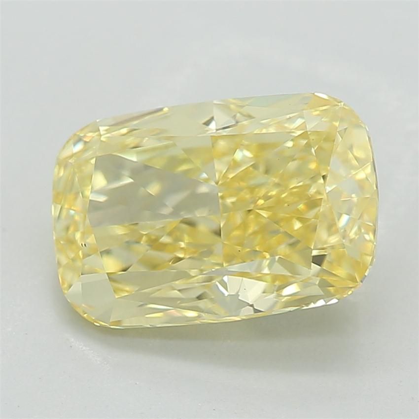 1.44 CT Fancy Vivid Yellow CUSHION BRILLIANT