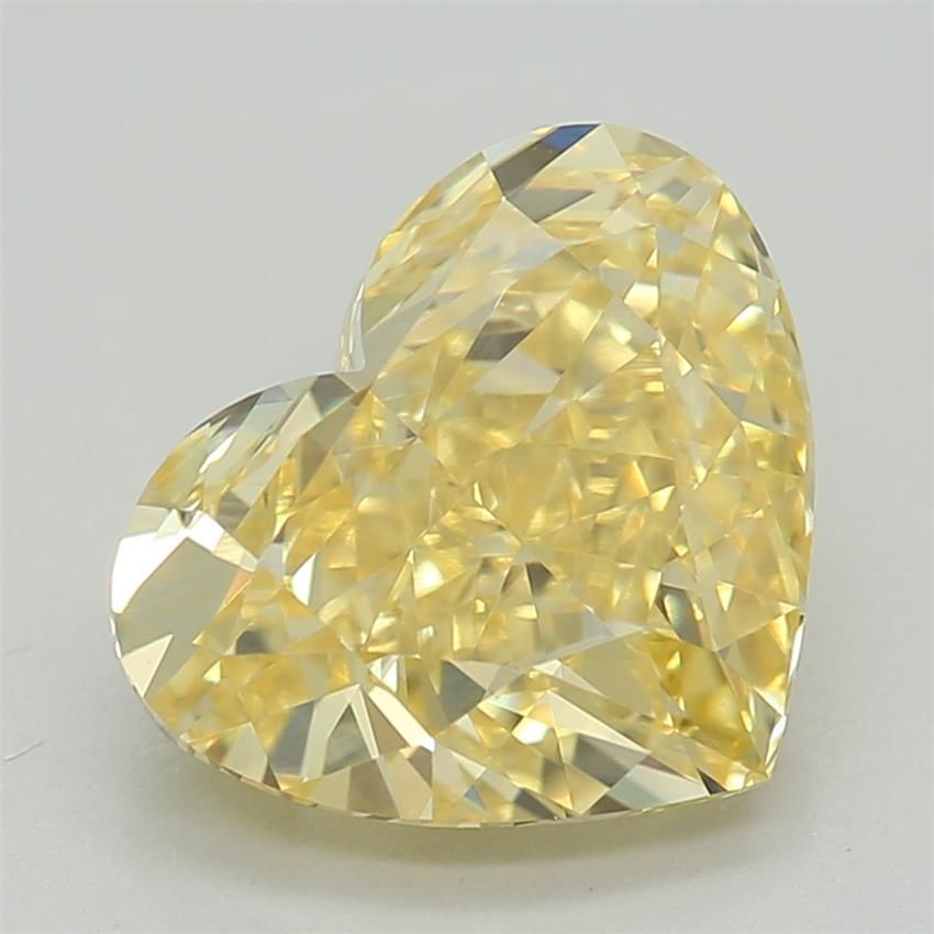 1.61 CT Fancy Vivid Yellow HEART