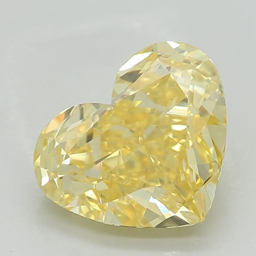 1.28 CT Fancy Vivid Yellow HEART