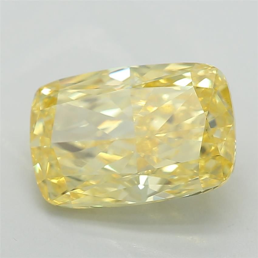 1.55 CT Fancy Vivid Yellow CUSHION MODIFIED