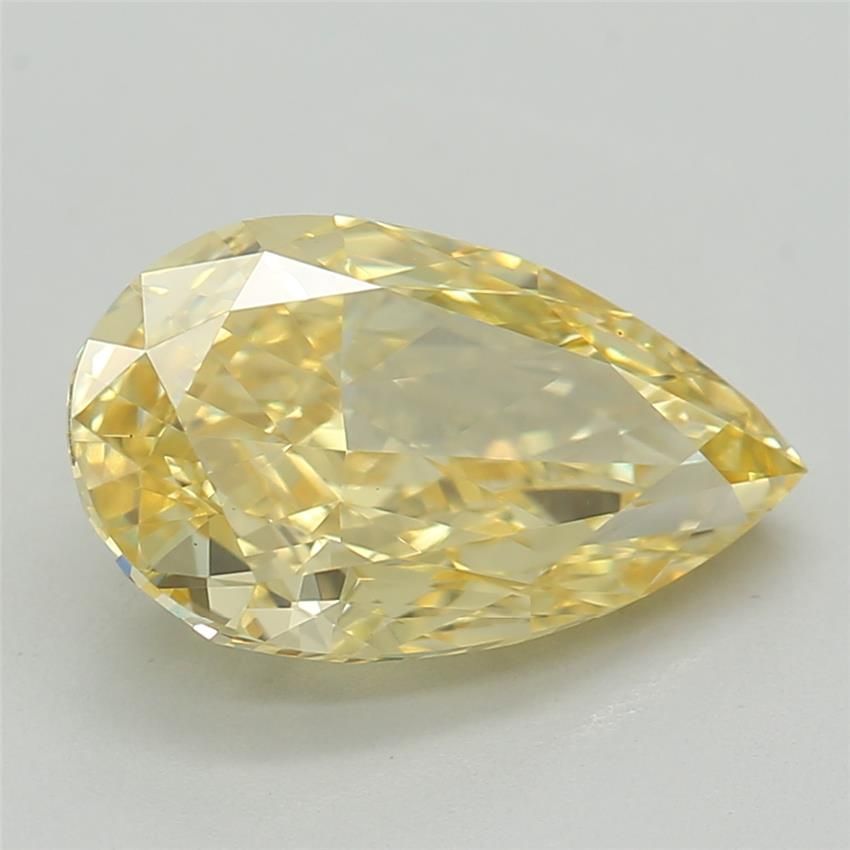 1.54 CT Fancy Vivid Yellow PEAR