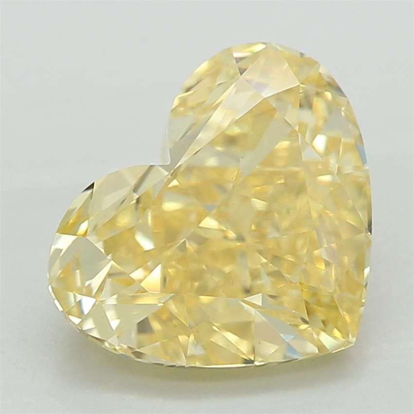 1.66 CT Fancy Vivid Yellow HEART