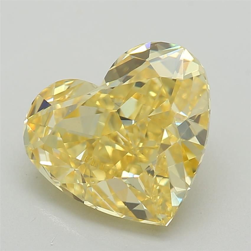 1.59 CT Fancy Vivid Yellow HEART