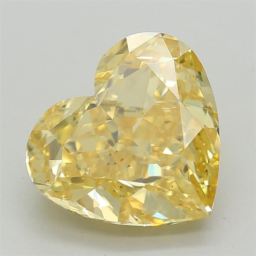 1.76 CT Fancy Vivid Yellow HEART