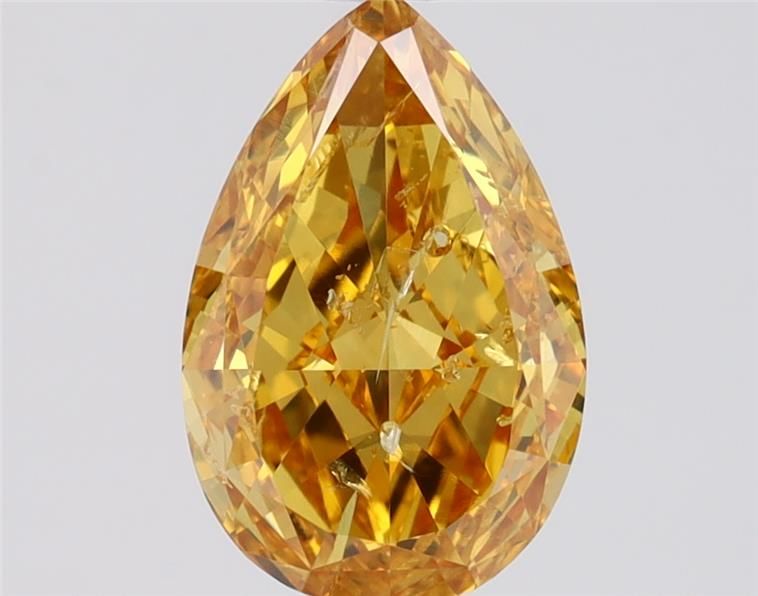 Diament 1.01 ct Fancy Vivid Yellow Orange/I1