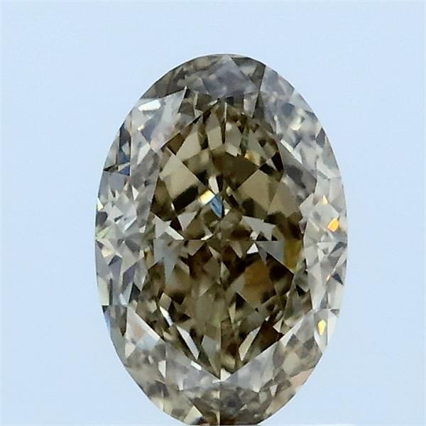1.03 CT Fancy Gray Yellow OVAL