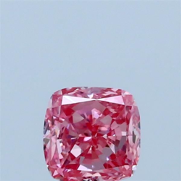 0.59 CT Fancy Vivid Pink CUSHION MODIFIED