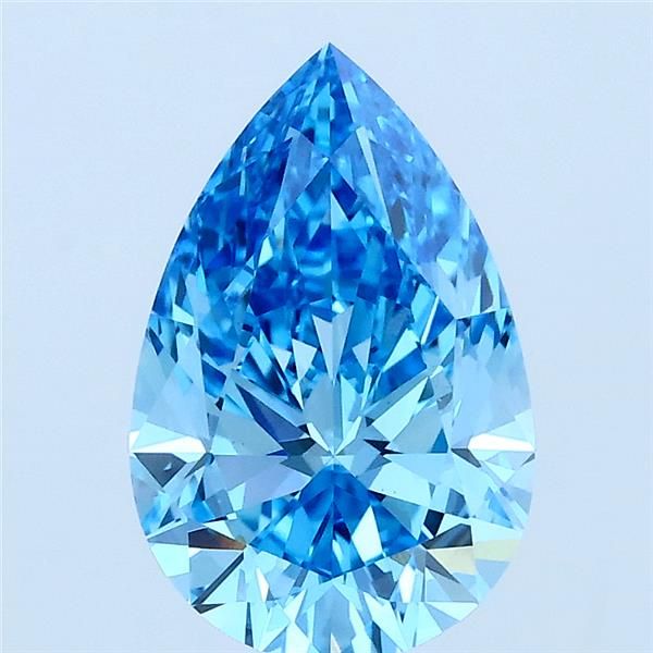 1.9 CT Fancy Vivid Blue PEAR