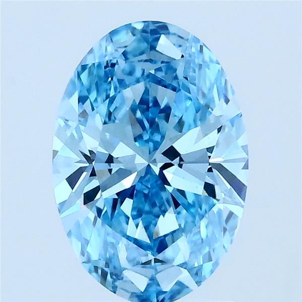 1.43 CT Fancy Vivid Blue OVAL