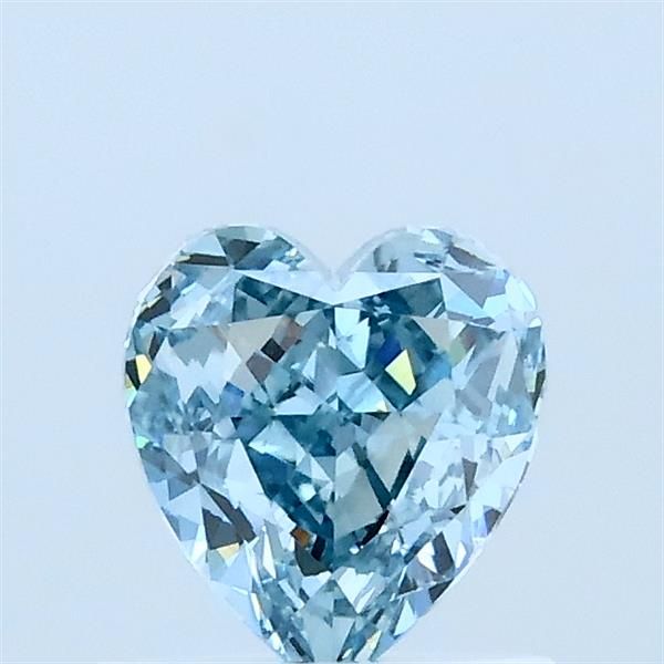 0.92 CT Fancy Intense Blue HEART
