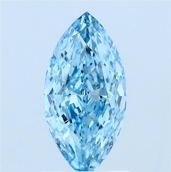 1.02 CT Fancy Vivid Blue MARQUISE