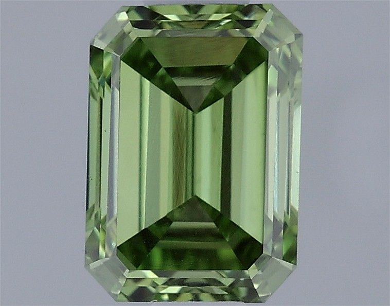 0.78 CT Fancy Vivid Green EMERALD