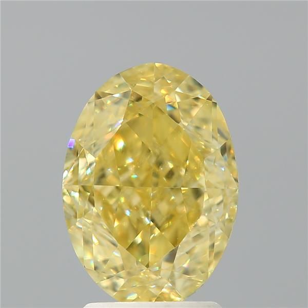 Diament 3.01 ct Fancy Intense Yellow/VVS2