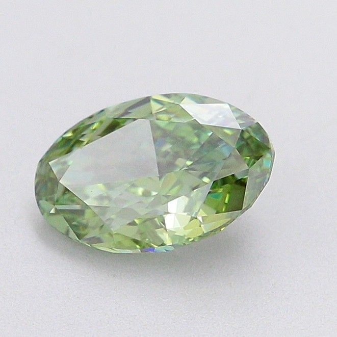 1.01 CT Fancy Vivid Green OVAL