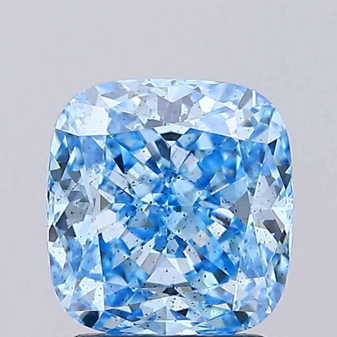 2.02 CT Fancy Vivid Blue CUSHION MODIFIED
