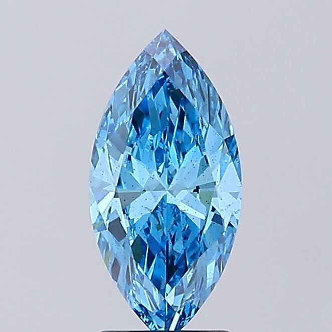 2.01 CT Fancy Vivid Blue MARQUISE