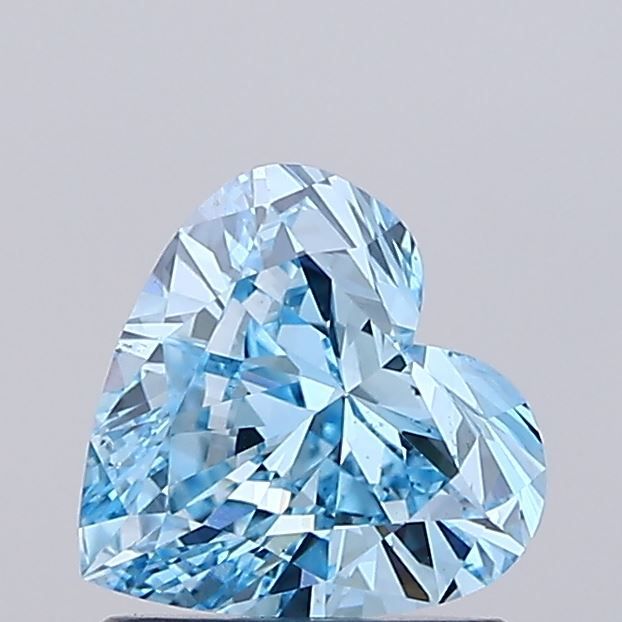 1.01 CT Fancy Vivid Blue HEART