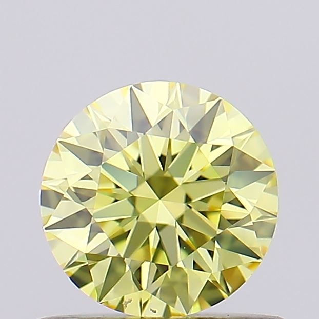0.52 CT Fancy Intense Yellow ROUND