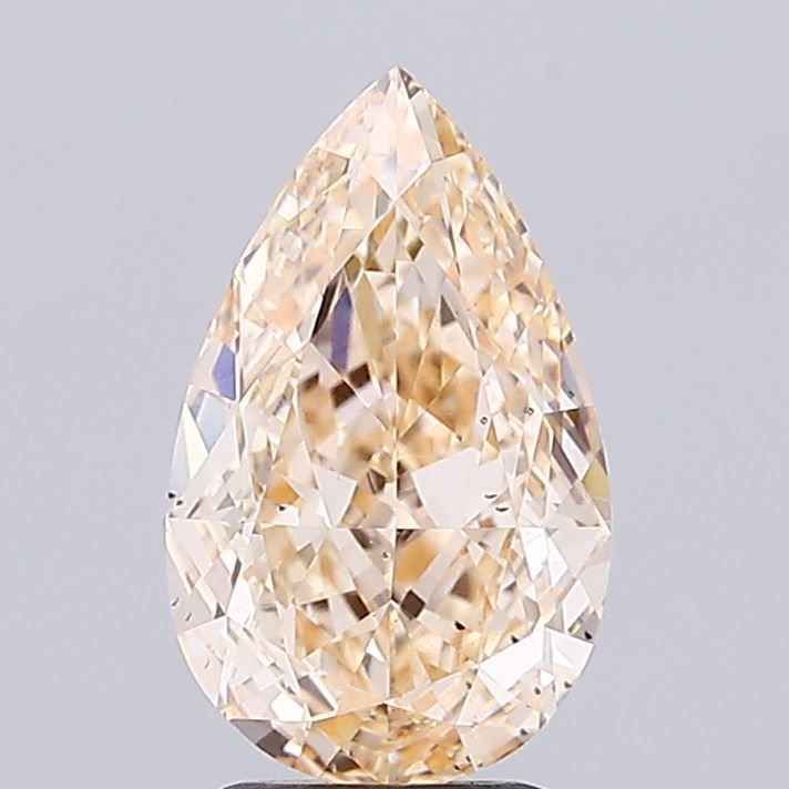 2.03 CT Fancy Light Orangey Yellow PEAR
