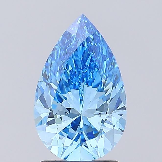2.02 CT Fancy Vivid Blue PEAR