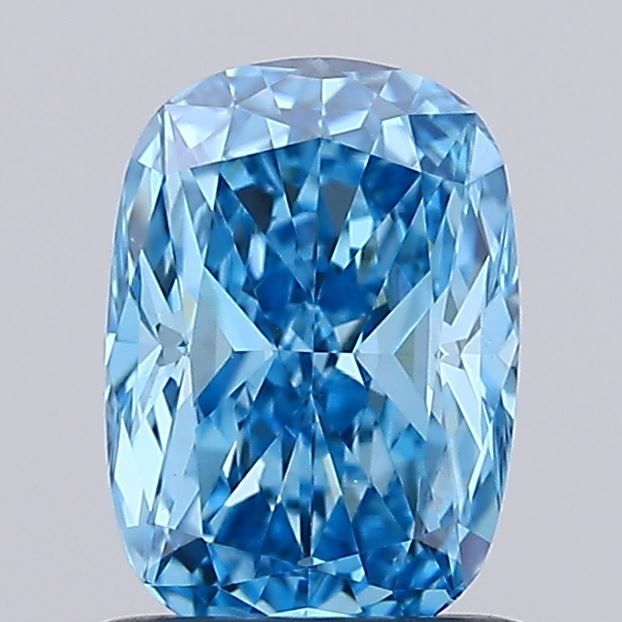 1.01 CT Fancy Vivid Blue CUSHION MODIFIED
