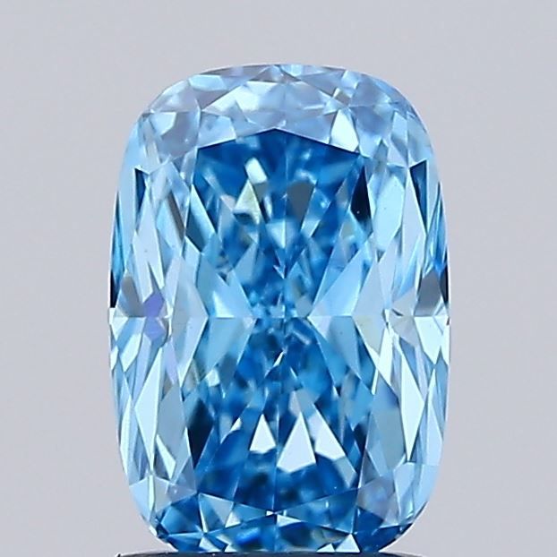 1.02 CT Fancy Vivid Blue CUSHION MODIFIED