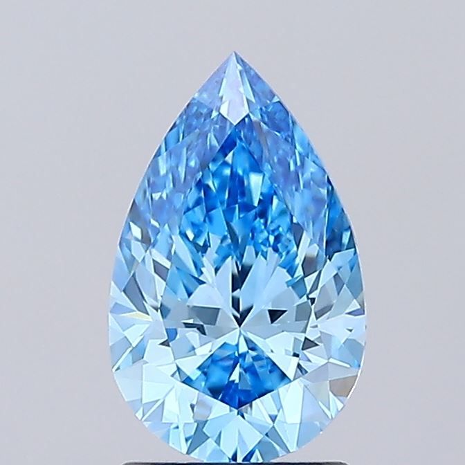 1.53 CT Fancy Vivid Blue PEAR
