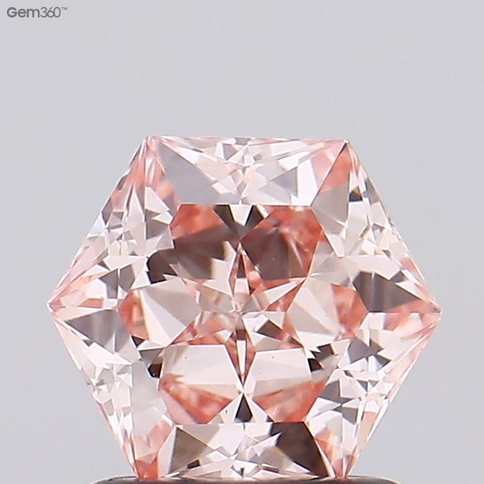 1.05 CT Fancy Pink HEXAGONAL