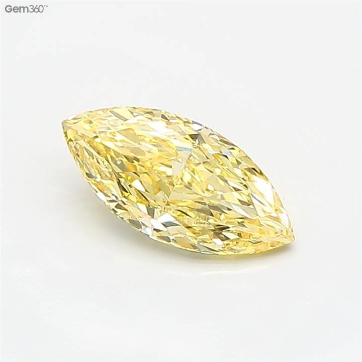 0.92 CT Fancy Intense Yellow MARQUISE