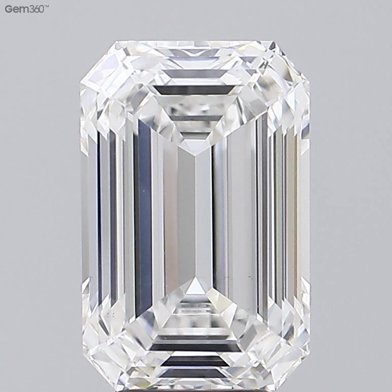 6.09 ct. emerald Lab Grown Diamond front image