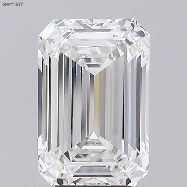 5.50 ct. emerald Lab Grown Diamond front image