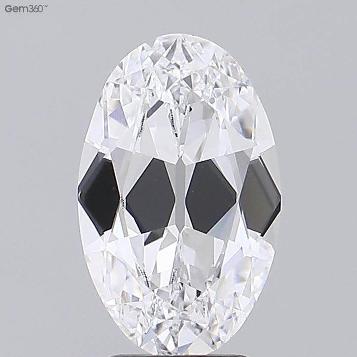 3.20 ct. oval Lab Grown Diamond front image