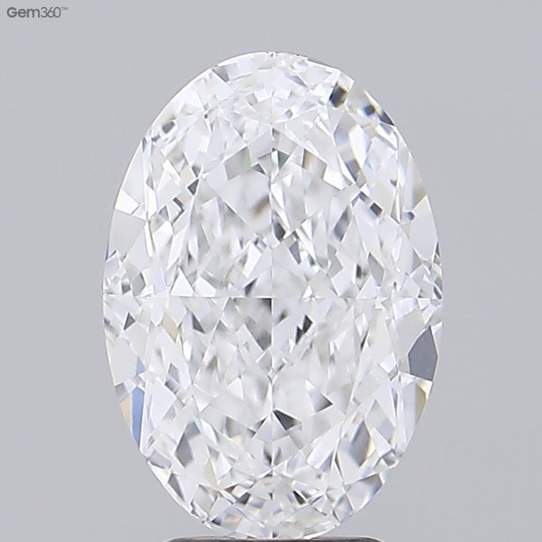 3.28 ct. oval Lab Grown Diamond front image