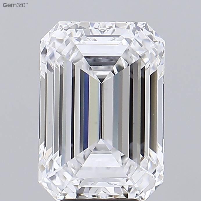 6.05 ct. emerald Lab Grown Diamond front image