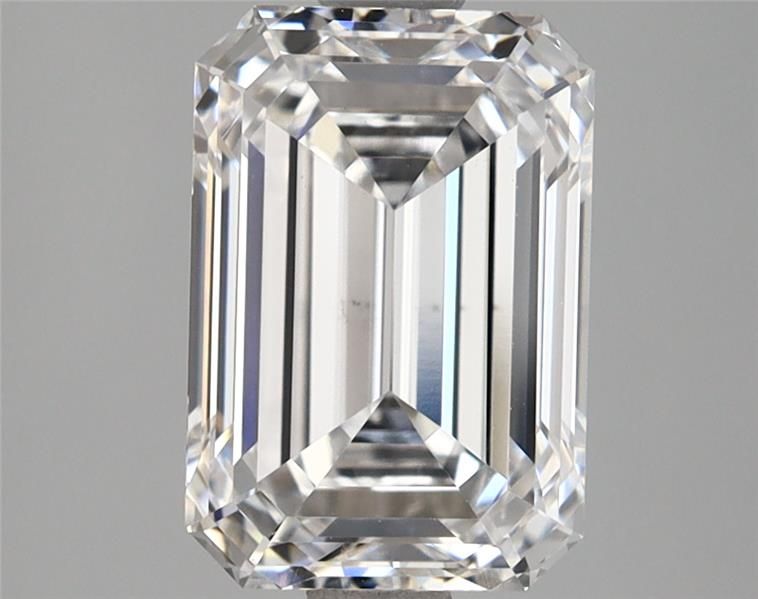 Diamant Émeraude 3.06 ct - Couleur D - Pureté VS2