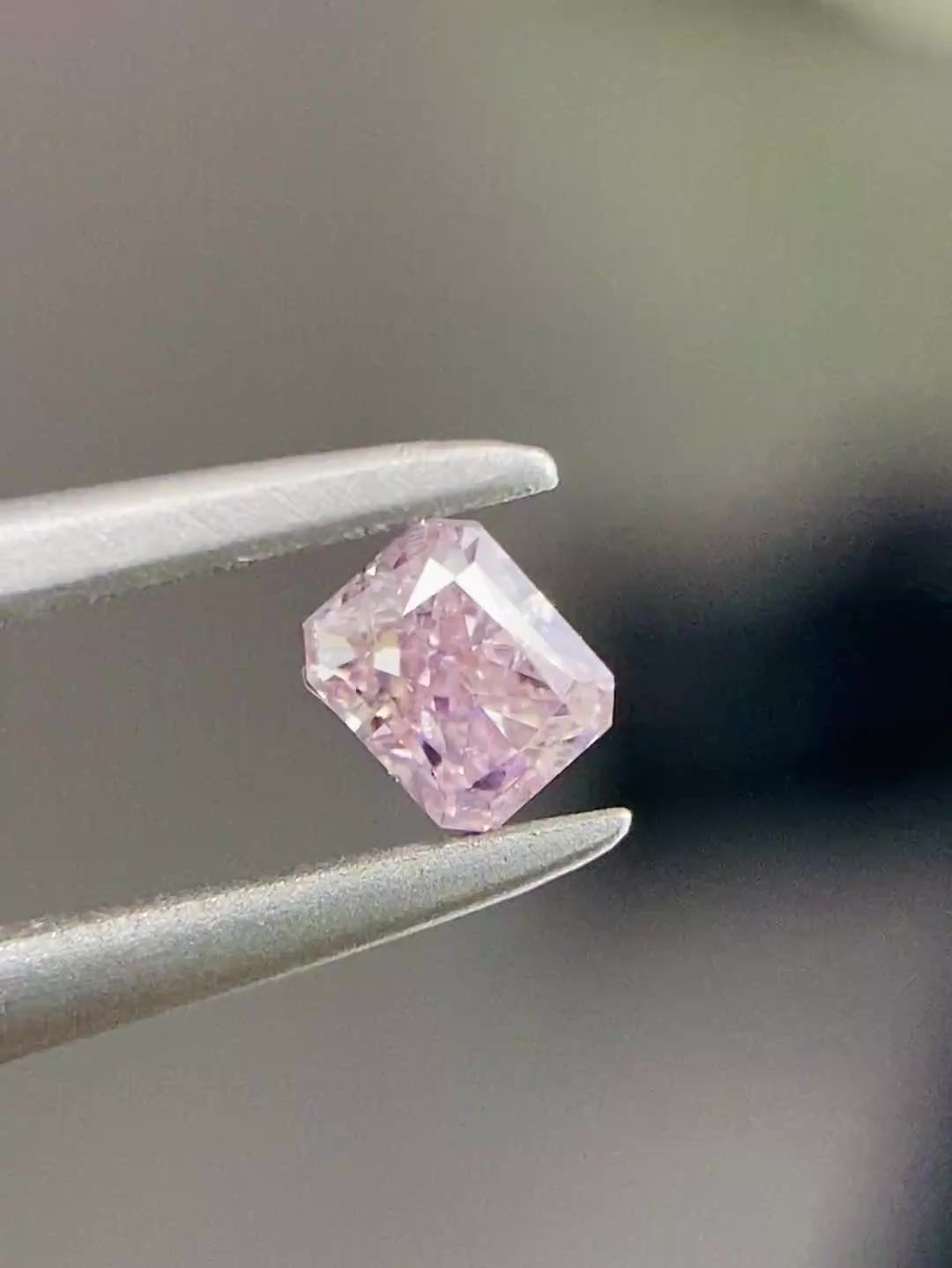 Diament 0.25 ct Fancy Purplish Pink/SI2