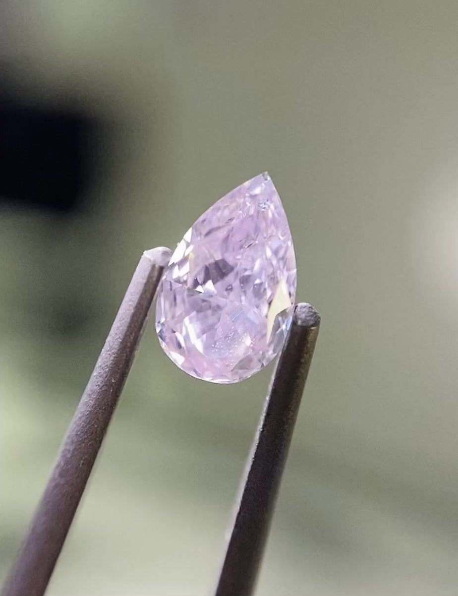 Diament 0.25 ct Fancy Light Purplish Pink/I1