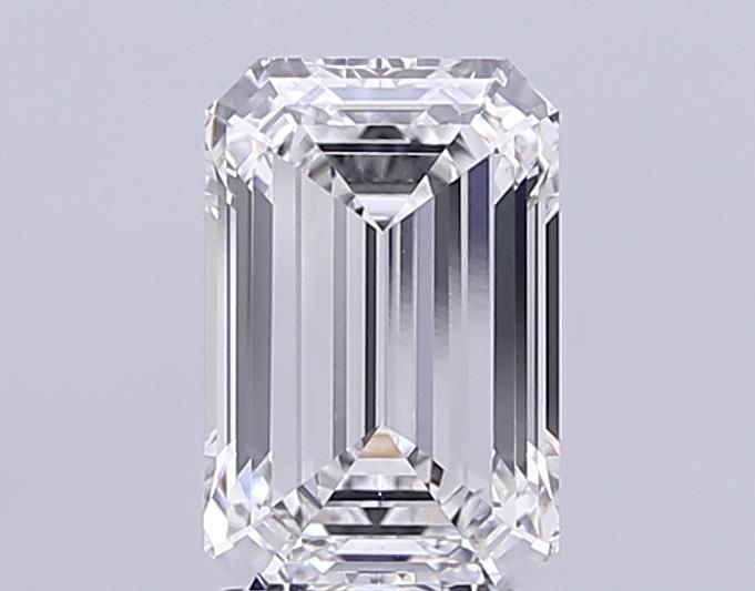 Diamant Émeraude 3.14 ct - Couleur F - Pureté VS1