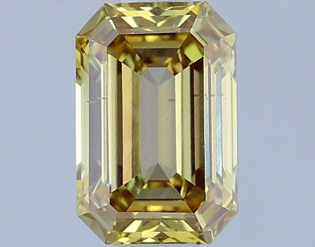 0.56 CT Fancy Greenish Yellow EMERALD