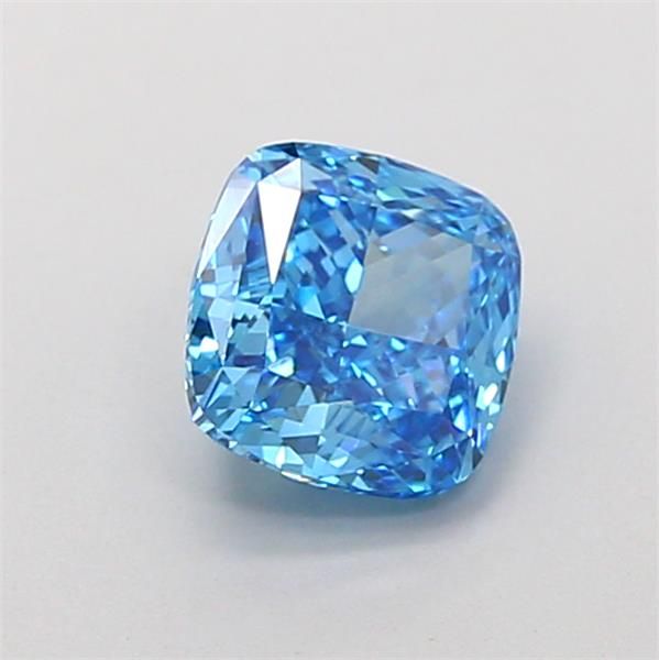 1.68 CT Fancy Vivid Blue CUSHION MODIFIED