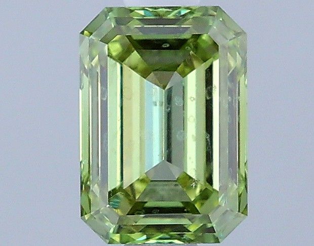 0.71 CT Fancy Vivid Green EMERALD