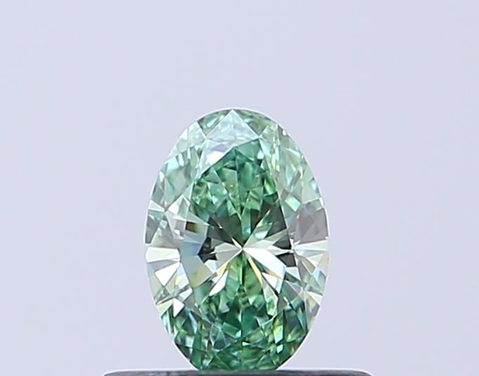 0.31 CT Fancy Vivid Green OVAL