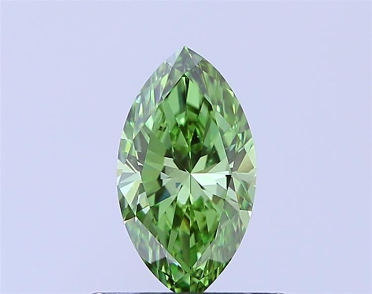 0.58 CT Fancy Vivid Green MARQUISE
