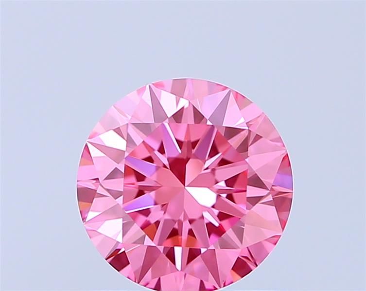 0.71 CT Fancy Vivid Pink ROUND